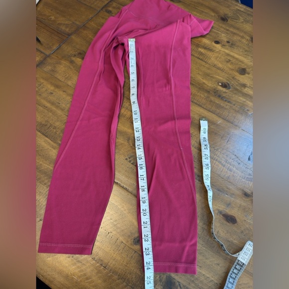 Lululemon Align High Rise Pants Leggings With Pockets Pomegranate red pink - Picture 9 of 10